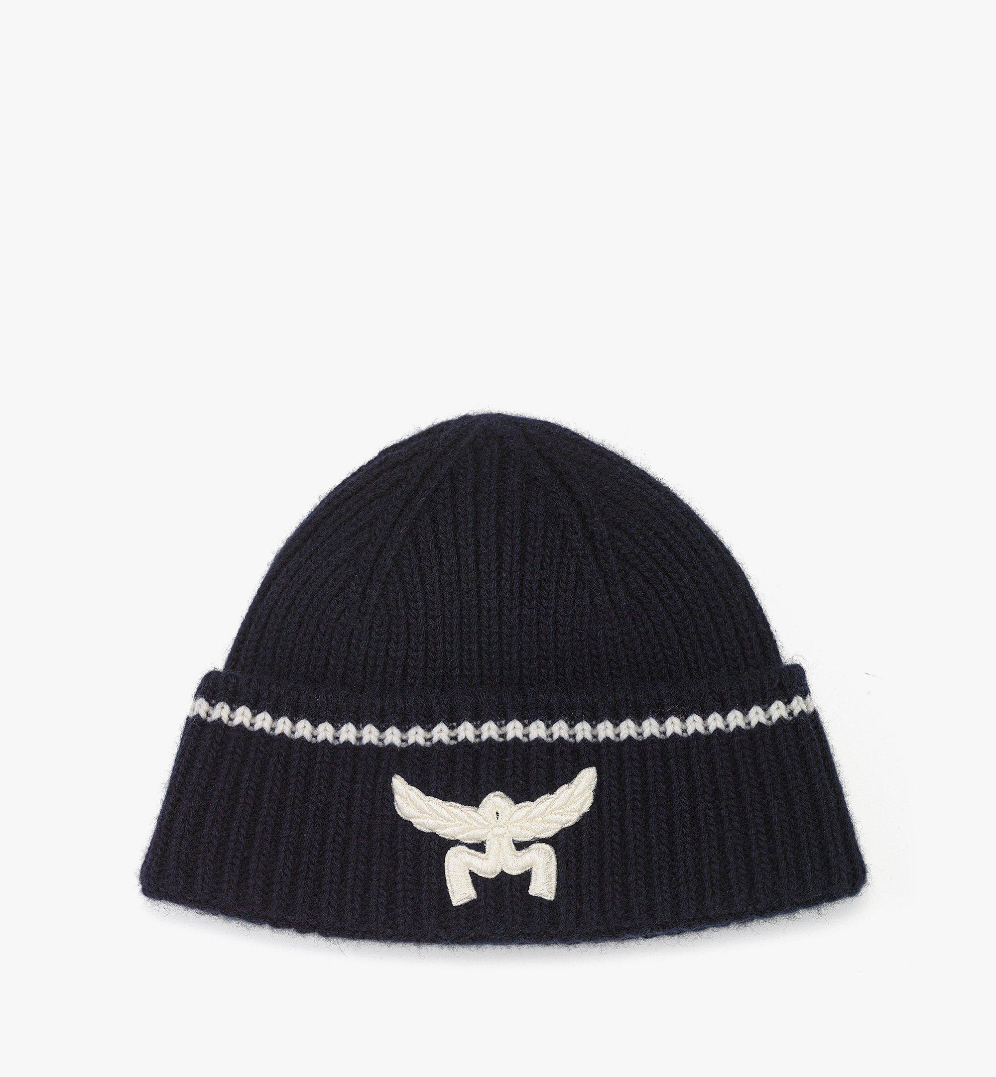 Logo Beanie in Wool and Recycled Cashmere 1